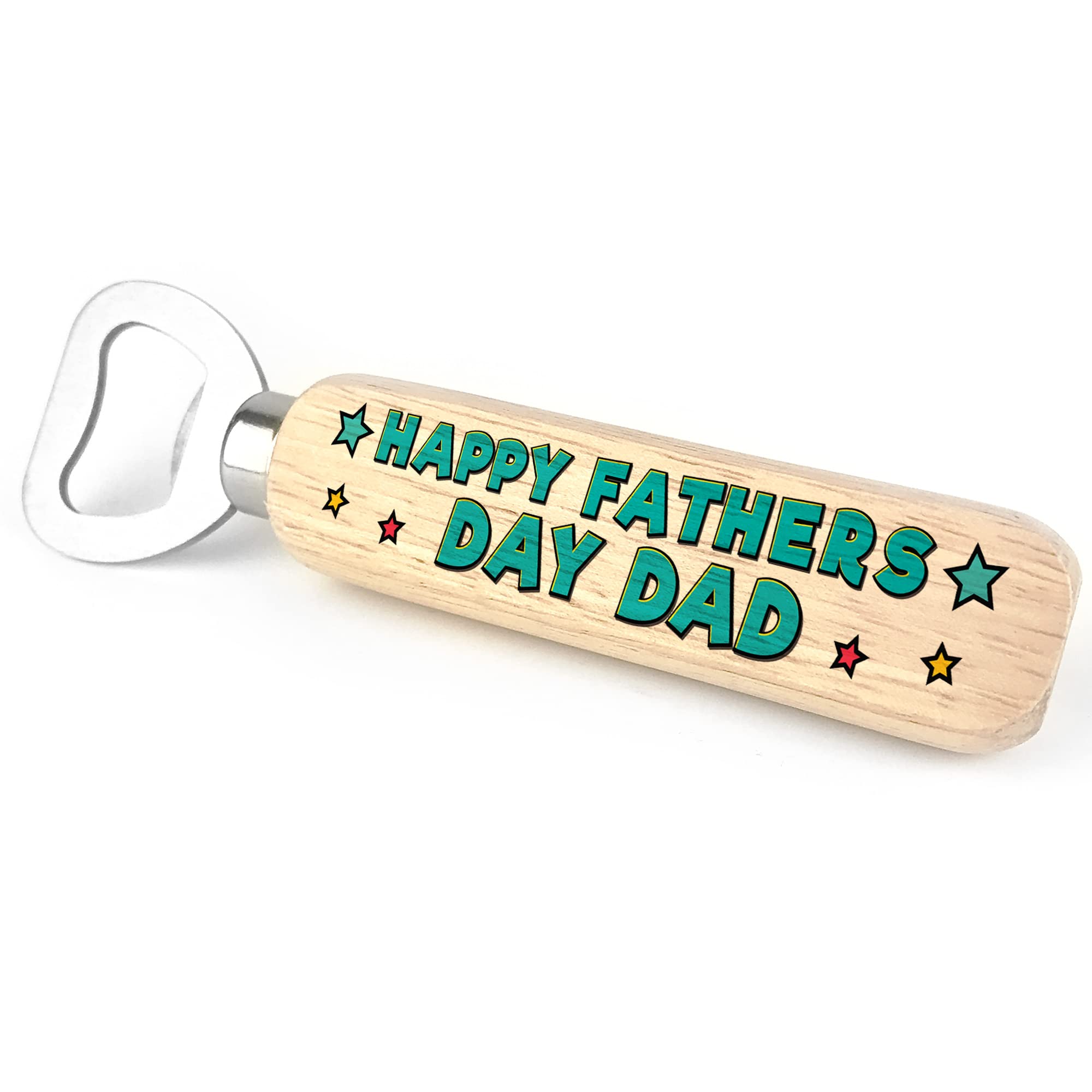 Fathers Day Gift for Dad Wooden Bottle Opener Gift from Daughter Son Keepsake