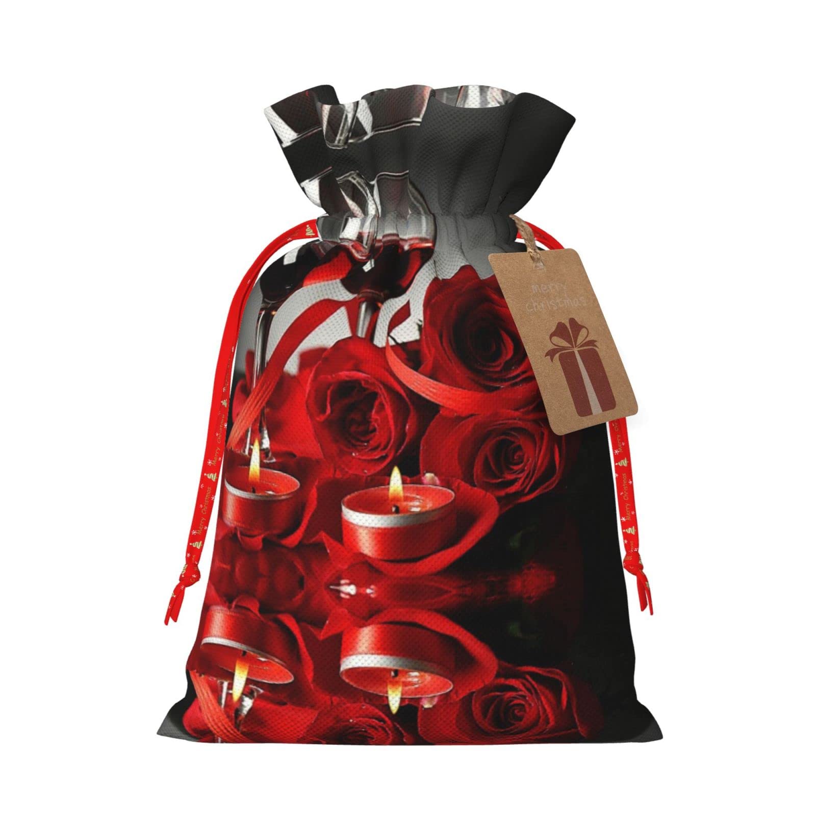 Sacchetto Regalo Per Vino In Iuta Di Cotone, Con Coulisse, 34,3x14 Cm, Per Bottiglie 750 Ml, Personalizzabile