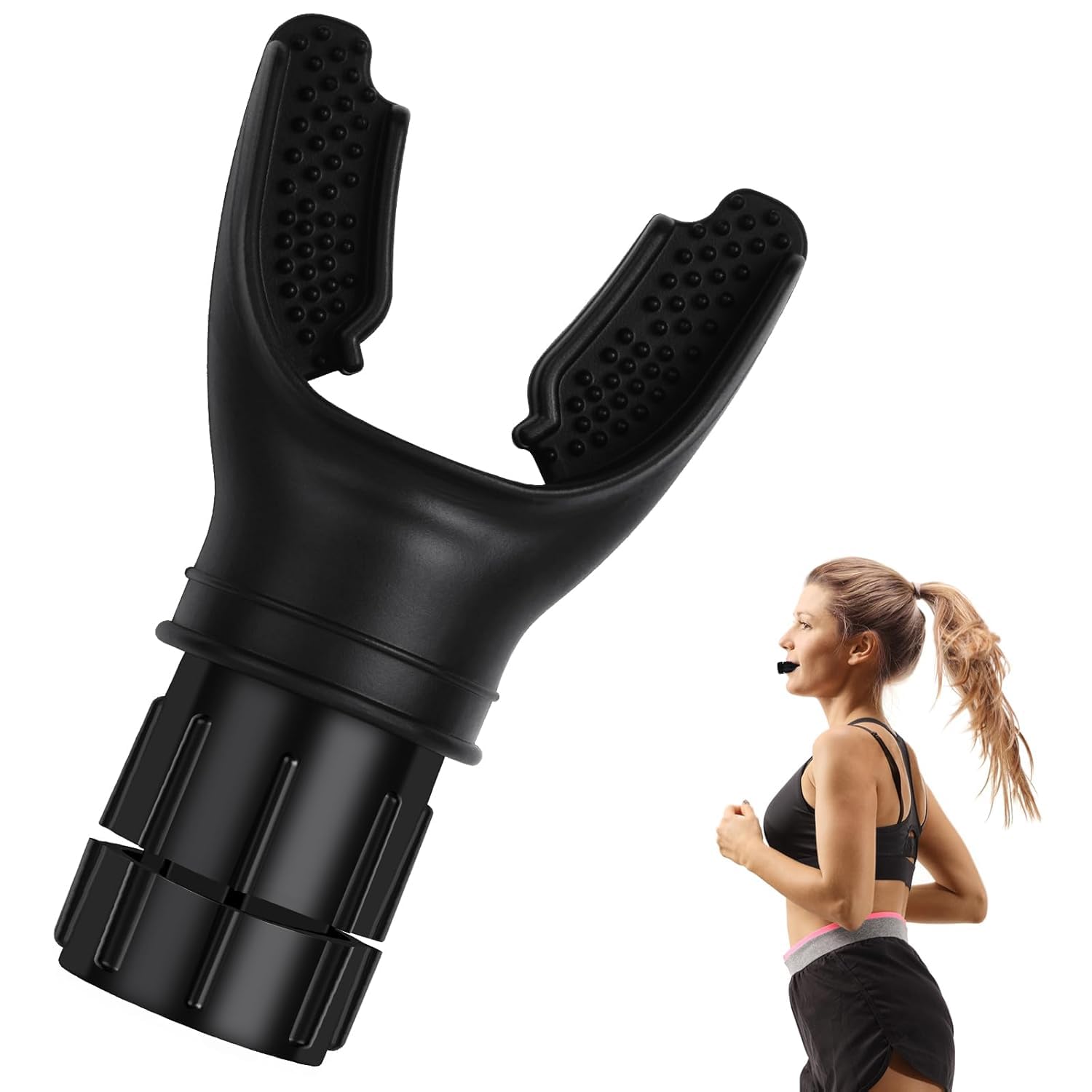 Abhaymart Breathing Trainer, Deep Breathing Lung Trainer Device, Portable Lung Breathing Trainer, Adjusting Resistance, Improve Lung Capacity, Handheld Lung Expansion Training Tool (Black)-image-23