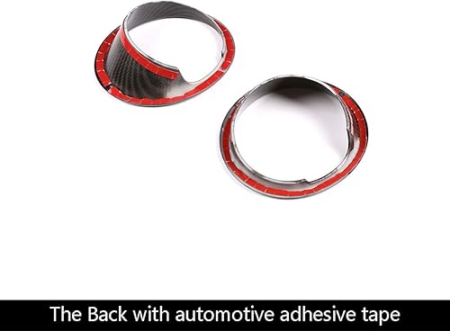 Miniatura 6 de CHEYA 2 unids ABS coche delantero niebla luz niebla lámpara cubierta ajuste para BMW X5 F15 2014-2018 accesorios (estilo fibra de carbono)