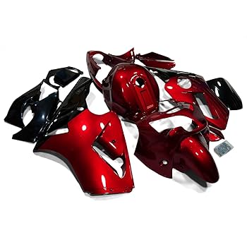 れん1 Amazon.com: ZXMOTO Red Painted Motorcycle Fairings Kit with