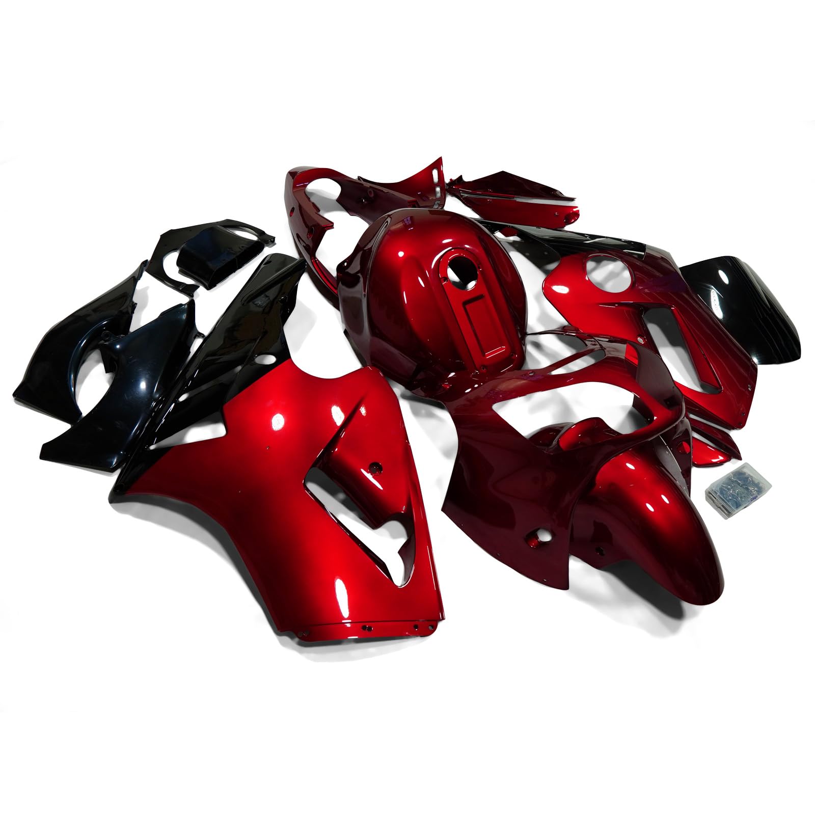 Amazon.com: ZXMOTO Red Painted Motorcycle Fairings Kit with