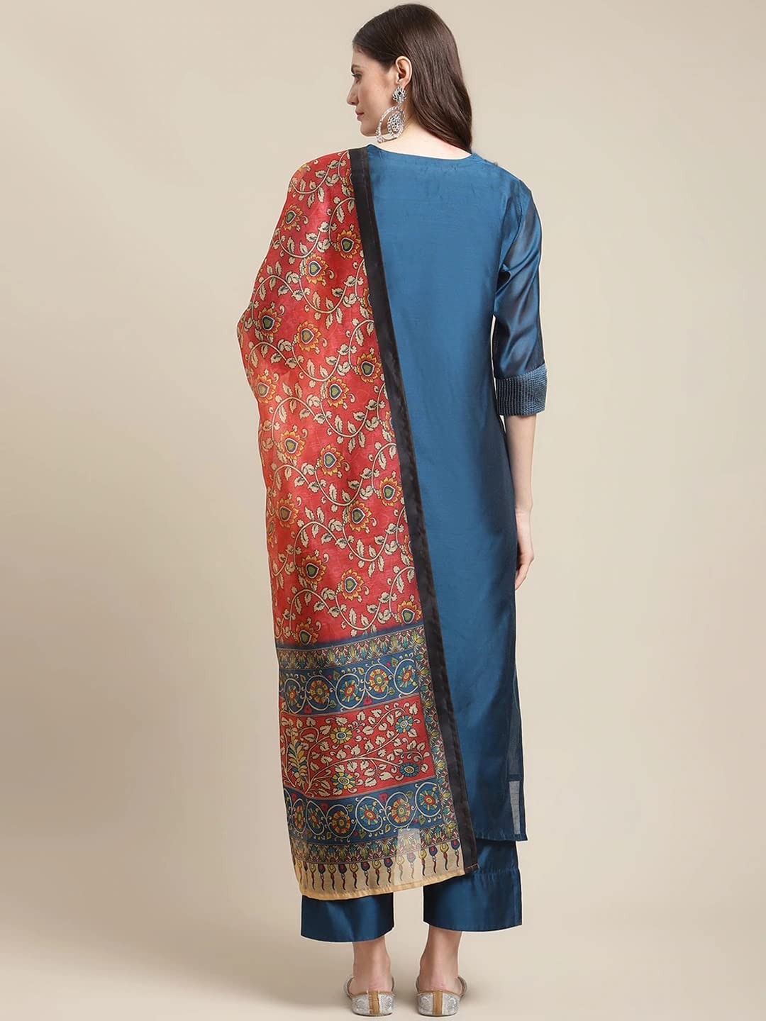HSD Kurti-Set für Damen mit Dupatta-Partykleidung, indischer Stil, Kurta-Set für Damen
