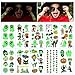 Produktbild Phogary 10 Blatt Halloween Temporäre Tattoos für Kinder, Luminous Tattoo Sticker Leuchtend im Dunkeln, Gefälschte wasserdichte Tattoos für Jungen Mädchen Halloween Eve Mitbringsel (Halloween Theme)