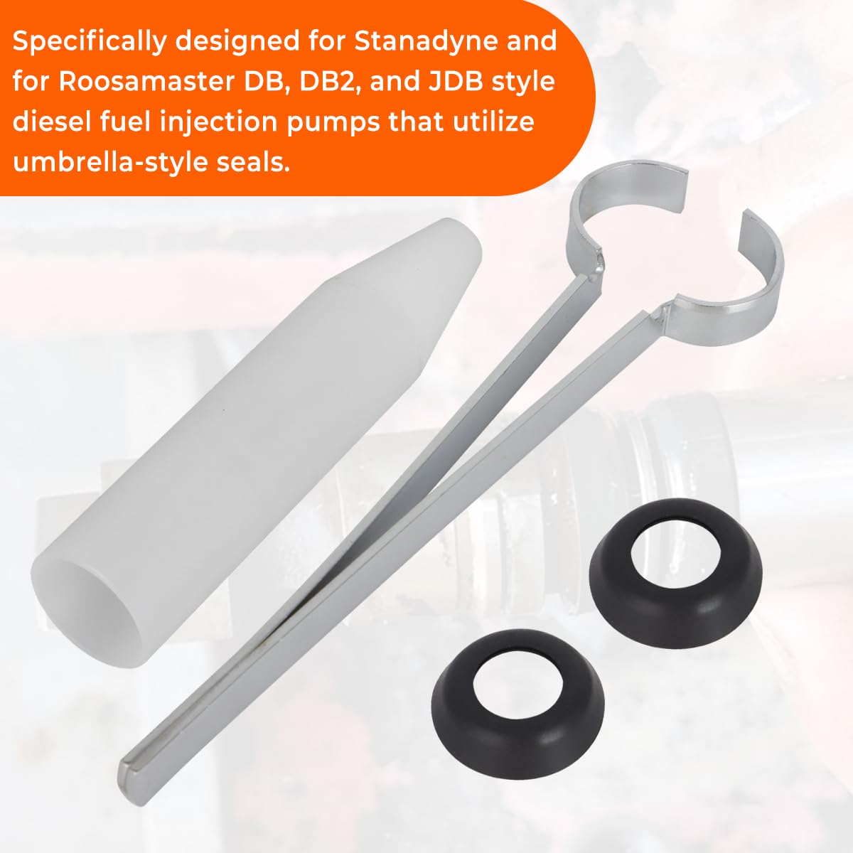 13371 22727 Injection Pump Seal Tool for Roosamaster for Stanadyne Drive Shaft Seal Install Tool Kit Diesel Fuel Injection Pump Drive Shaft Seal Installation Tool