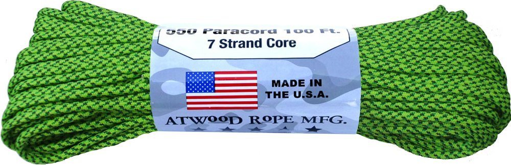 Atwood Rope 550-Pound Type III 7 Strand Core Paracord, 1/8-Inch x 100-Feet, G Spec Camo