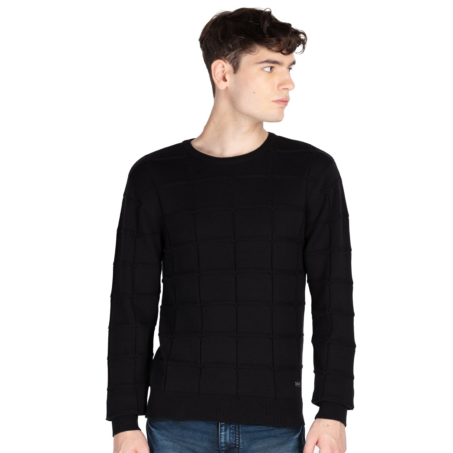 status quo Mens Textured Sweater-picture-53
