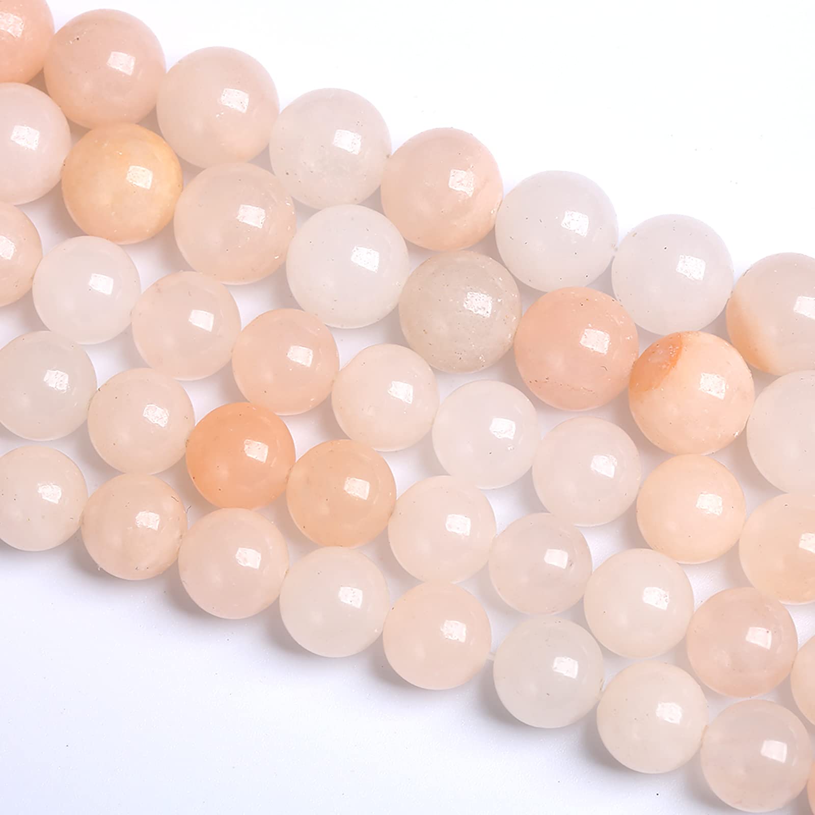 4mm 86PCS Natural Stone Rose Aventurine Loose Beads for Jewelry Making Bracelet DIY