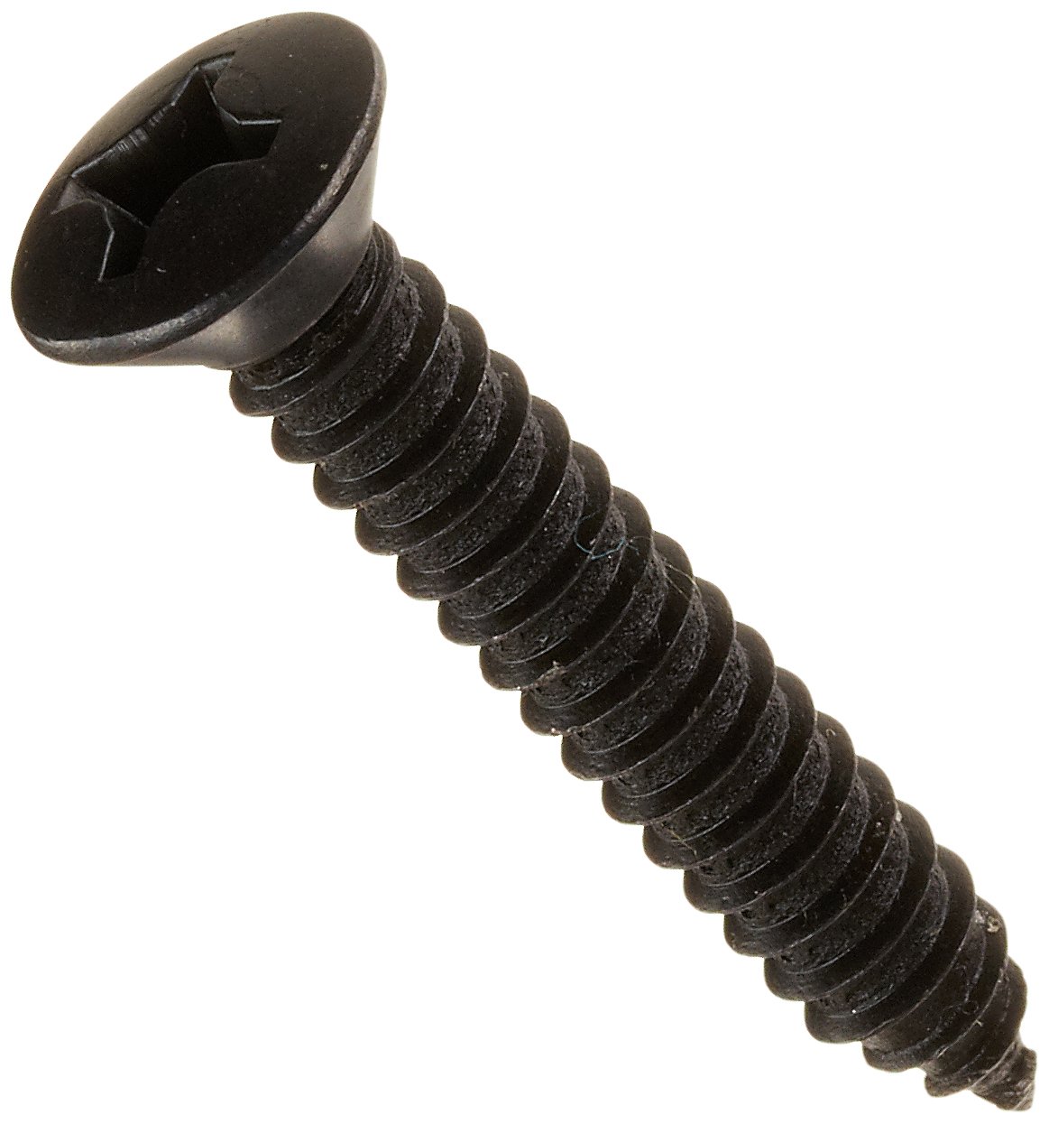 Small Parts 1424ABPOB Steel Sheet Metal Screw, Black Oxide Finish, 82 degrees Oval Head, Phillips Drive, Type AB, 1/4"-14 Thread Size, 1-1/2" Length (Pack of 50)