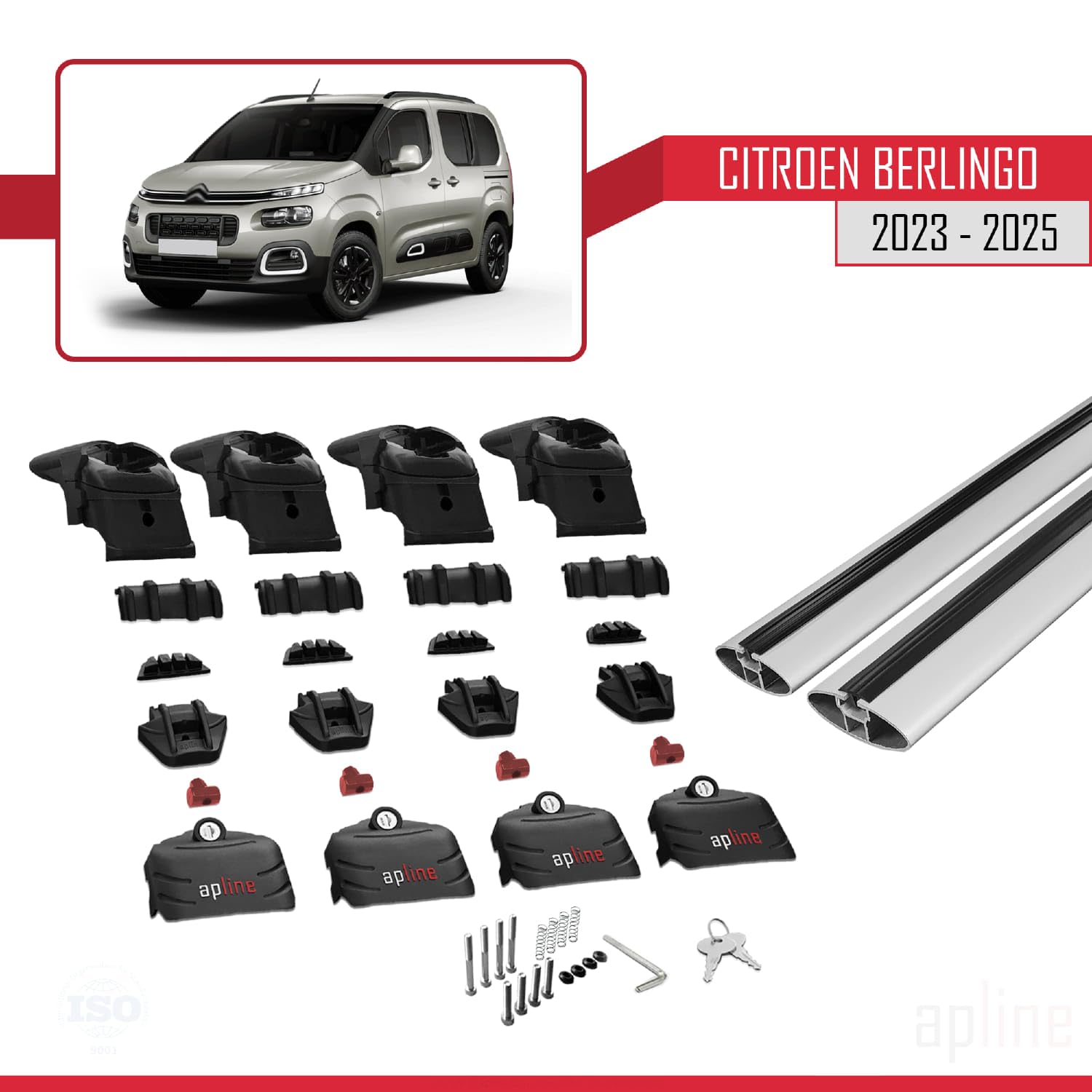 apline Compatible con Kia Sportage 5 (NQ5) 2022-2025 Non-Sunroof Ace-2 Barras de Techo Auto