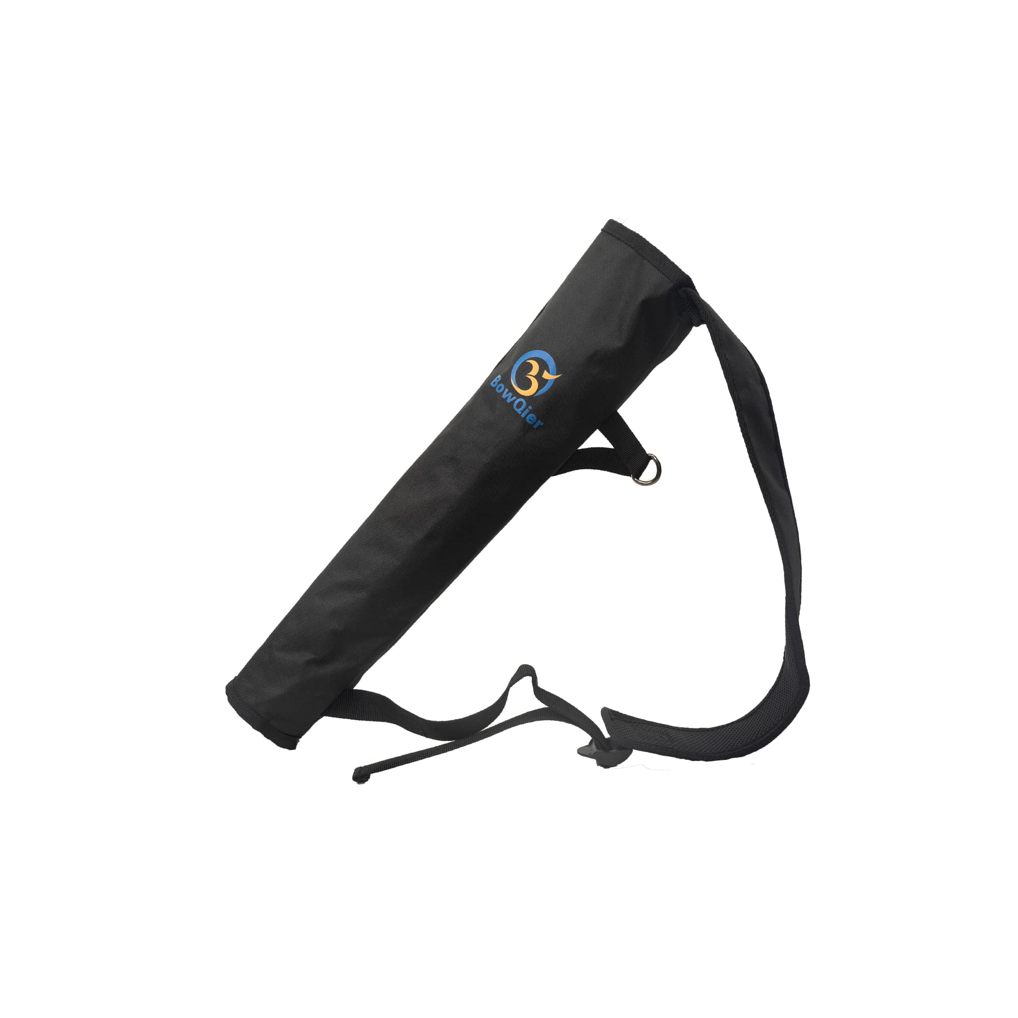 Bowqier Archery Back Arrow Quiver Holder, Quiver for Archery Arrows, Tube Hip Quiver Waist Hanged Carry Bag - Adjustable Nylon Belt for Bow Hunting and Target Practicing for Youth and Adults (BLK)