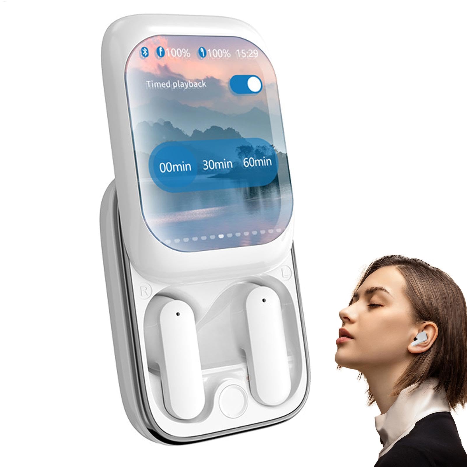 Auriculares con Pantalla Táctil Auriculares sin Cables, Auriculares