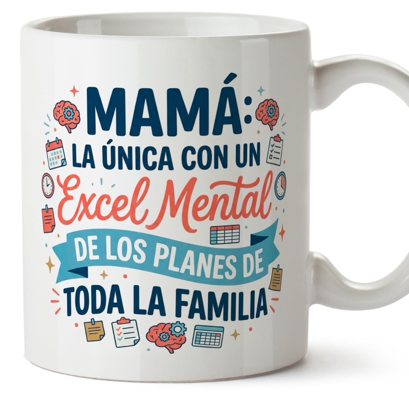 MUGFFINS Taza mamá con frase Para el mundo eres una madre pero para la familia eres el mundo en Español | regalo madre | 330 Ml 11 oz | Idea original para regalar | progenitores v1 — view 53