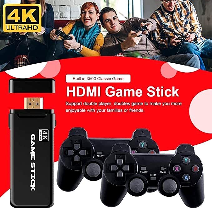 NextTech 4K Ultra HD Video Game Console for TV | Retro Gaming Stick with 10000+ Classic Games | HDMI Plug & Play | Dual 2.4G Wireless Controllers | Portable Gaming Device for Kids & Adults 2