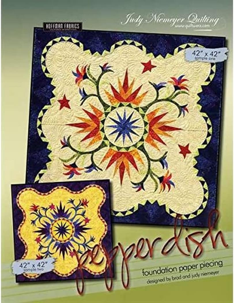 Pepper Dish Pattern, Finished Size 42" X 42"