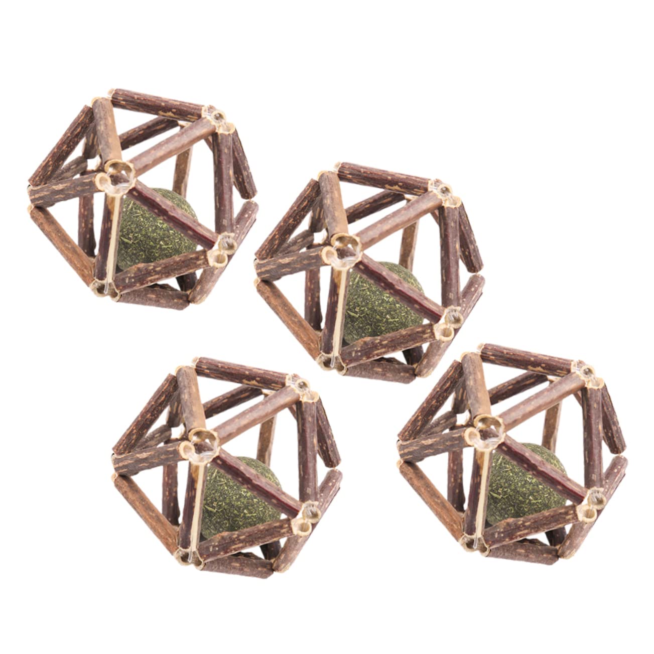 Kisangel 12piezas Juguetes De Molar para Gatos Catnip Bolas De Actinidia Polygama para Limpiar Dientes y Relajar Tu Mascota Juguetes Naturales para Gatos Medianos