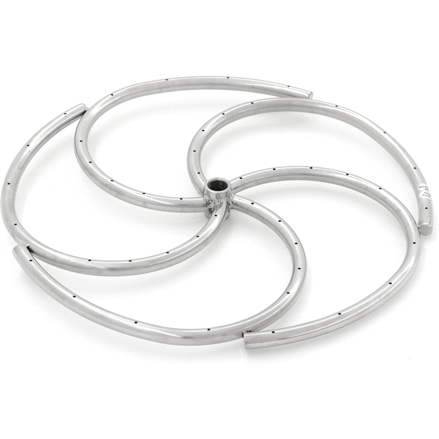 Firenado 18-Inch Natural Gas Spiral Ring Burner - Stainless Steel