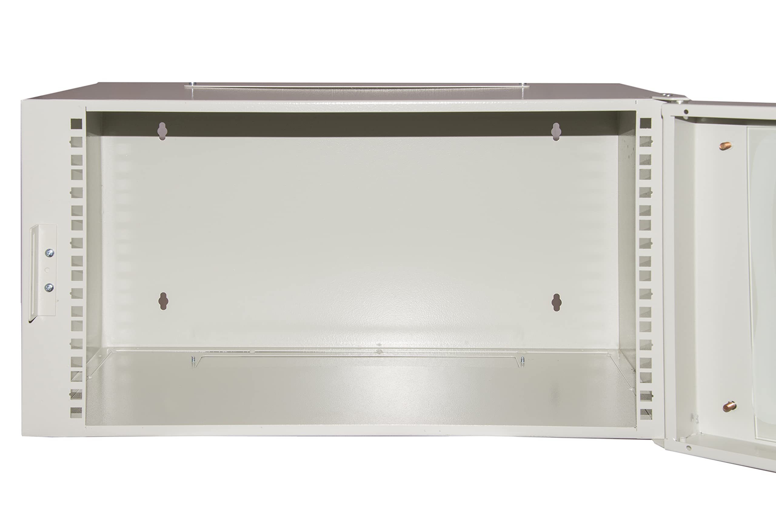 LINK armadio rack 19" LK1906U30 con profondità 360 mm e porta in vetro temprato con chiusura a chiave, struttura in acciaio, dimensioni 54x36x29,5 cm, colore grigio, unità 1 pezzo
