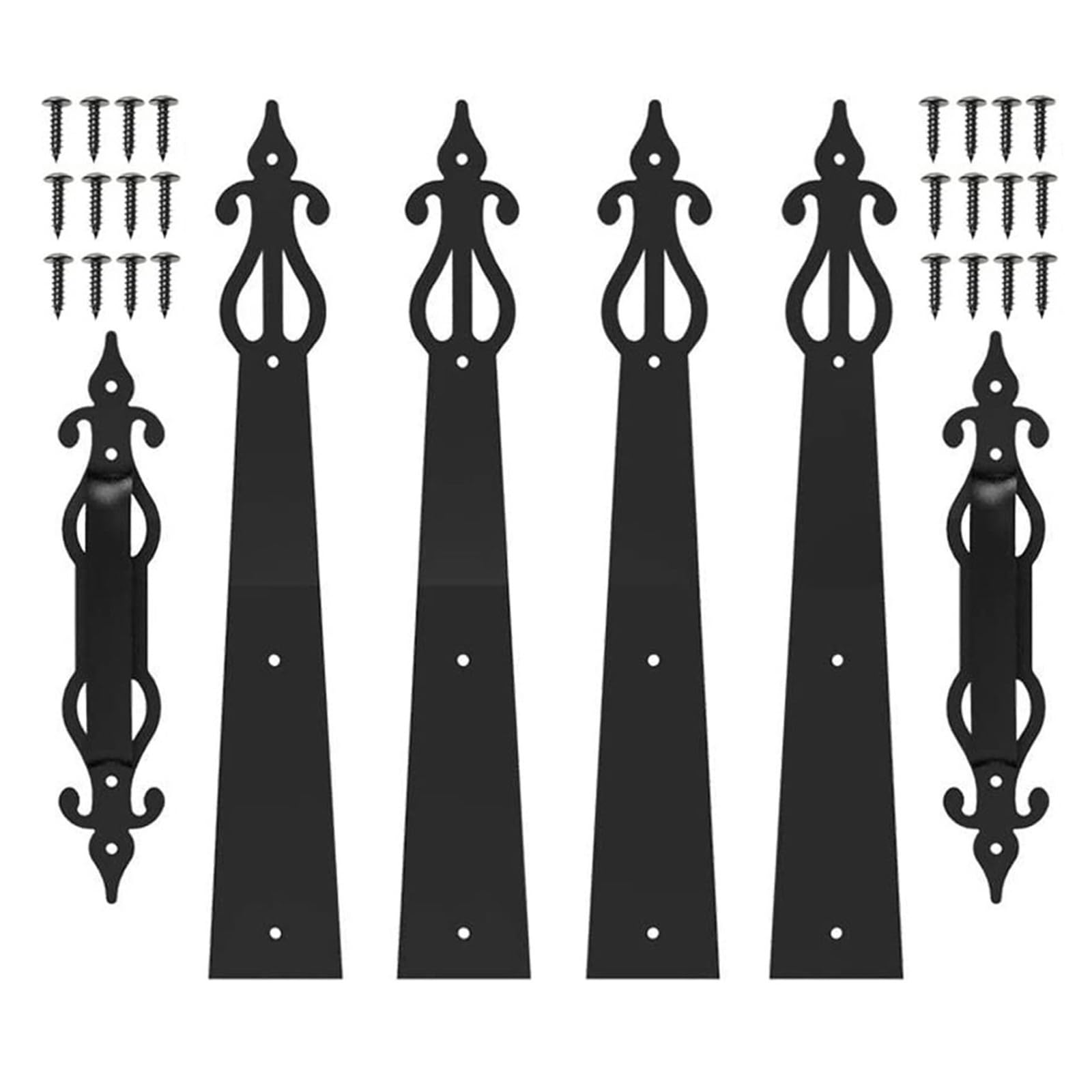 Shundeed Color Decorative Garage Door Hardware Kit, Garage Door Handle Hinges For Garage Doors, Barn Doors And More