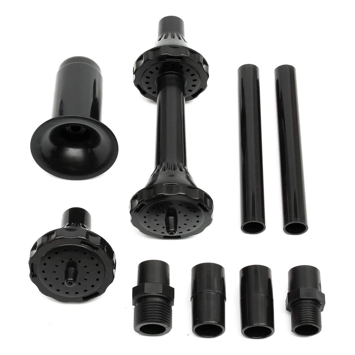 Herklotzn Black 9Pcs Small Fountain Nozzle Kit With Water Heads For Pond Submersible Pump Pool