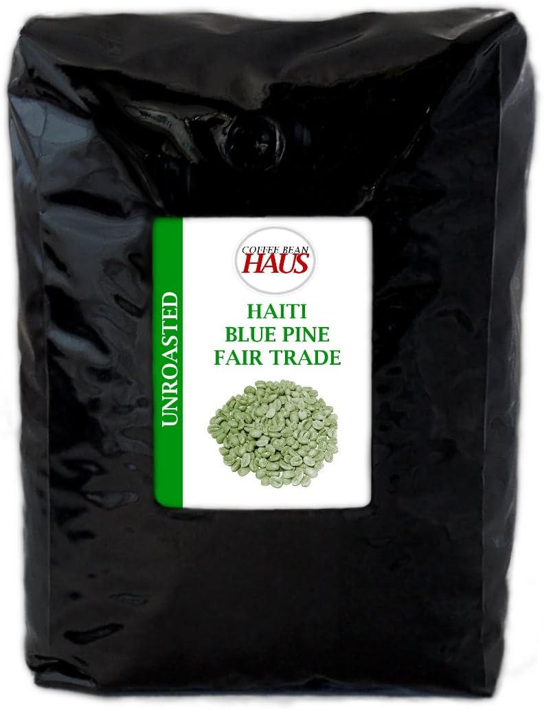 Haiti Blue Pine Forest Fair Trade Unroasted Green Coffee Beans 80-Ounce (5 lb) by Coffee Bean Haus