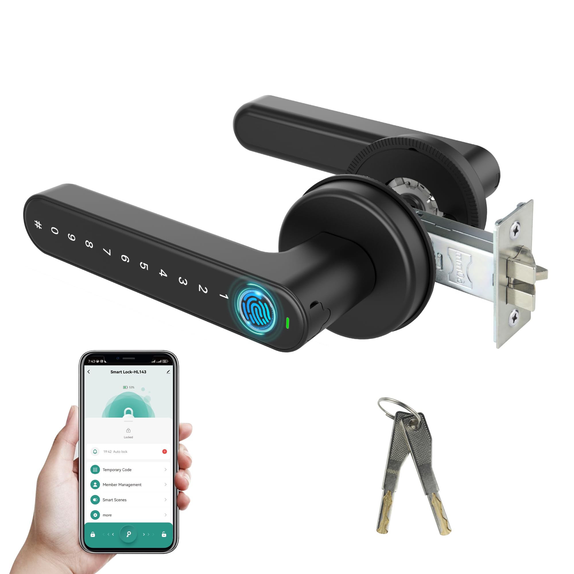 Serrure intelligente à empreintes digitales pour sécuriser la chambre et la maison
