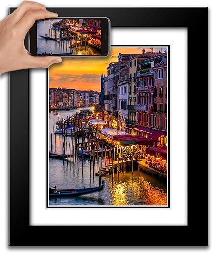 Vista 72 de ArtDirect Marco de madera negro moderno enmarcado personalizado de 12 x 14 pulgadas con tu foto o arte. Sube cualquier imagen y la imprimiremos