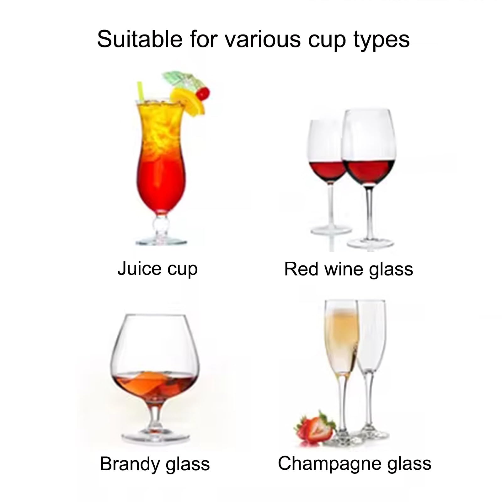 Soporte para Copas de Vino bajo Estante: no Requiere perforación. Soporte Resistente para Copas de Vino Tinto, champán y cócteles. Solución de Almacenamiento de Copas de