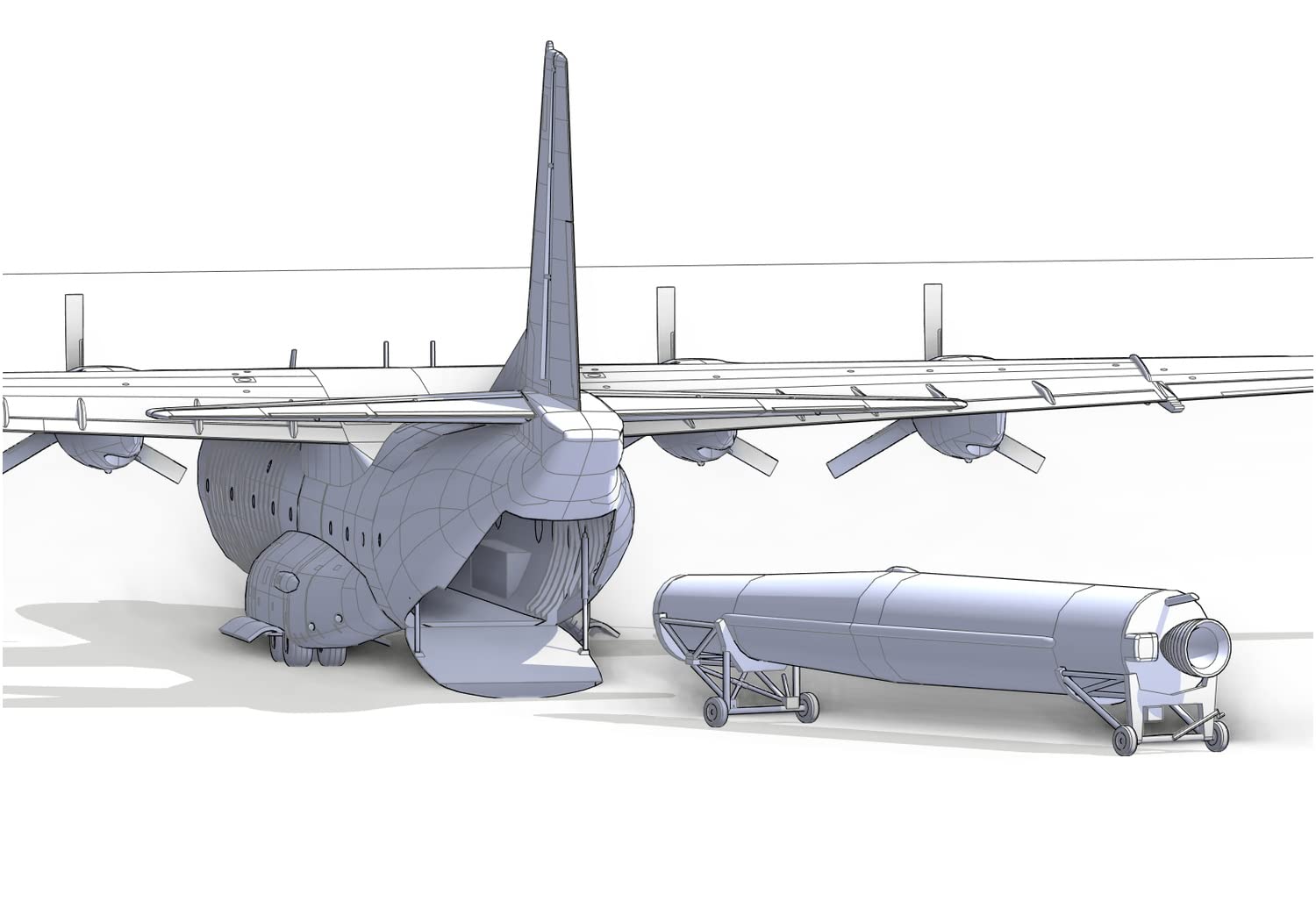 Amazon | ローデン 1/144 アメリカ空軍 ダグラス C-133 大型輸送機 PGM