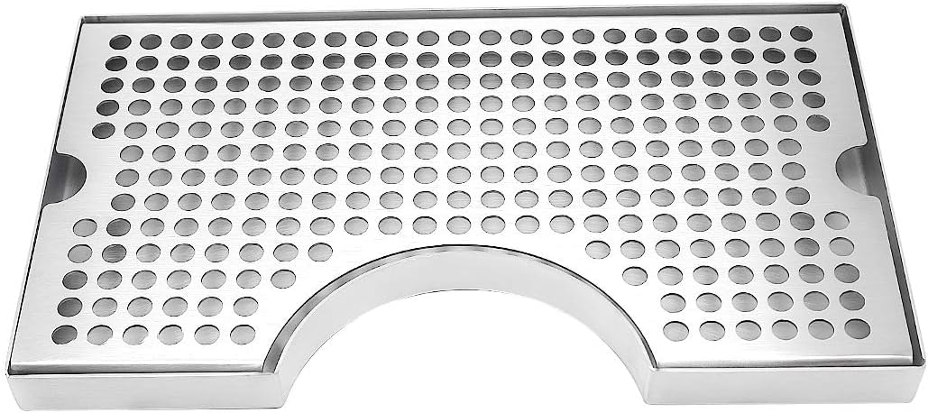 Barworks - Vassoio antigoccia per birra Kegerator, in acciaio inox, con