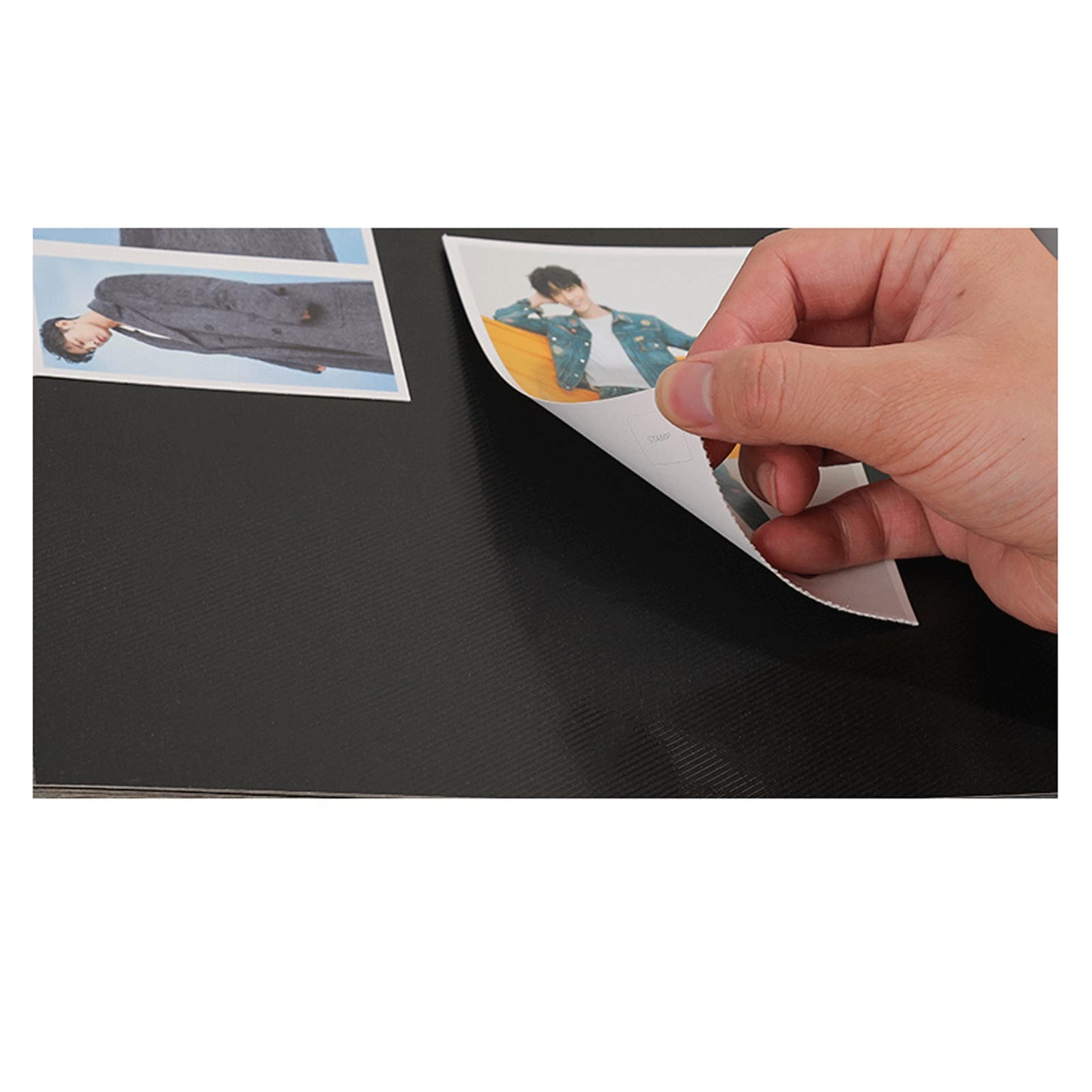 Album fotograficzny sztuka abstrakcyjny krajobraz obraz olejny DIY album na wklejanie okładka duża pojemność rodzinny album na zdjęcia czarny papier biały album papierowy książka rodzinne albumy fotograficzne (rozmiar: 20 arkuszy/czarny papier)