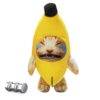 2個セット バナナキャット バナナ猫 ぬいぐるみ ミーム キーホルダー 泣く猫 Amazon.co.jp: バナナキャット バナナ猫 2個セット ミーム 泣く