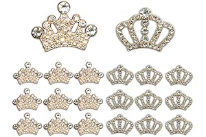 20Pcs Crowns Mini Crystal Rhinestones