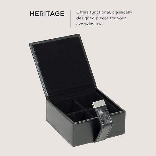 Miniatura 2 de WOLF Heritage - Caja para gemelos, piel sintética, forro ultra gamuza, cierre magnético