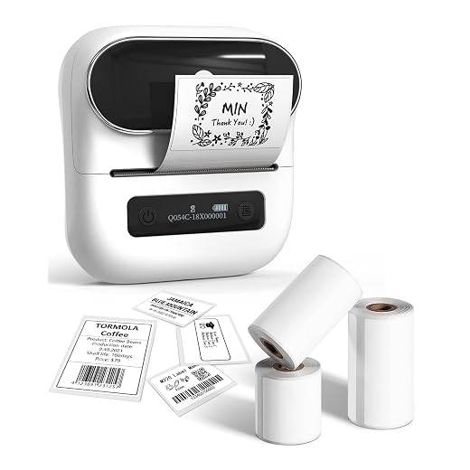 M220 Label Maker, Phomemo New Flagship 3.14 Inch Bluetooth Portable Thermal Label Printer for Barcode, Address, Labeling, Mailing, File Folder Label, Easy to Use, Support Phone&PC, With 3 Coiled Label
