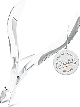 TITANIA Cuticle Nippers with Softtouch Handle • Cuticle Cutter for Manicure and Pedicure • Precision Stainless Steel Cuticle Remover • Professional Pliers • 100% Stainless Steel