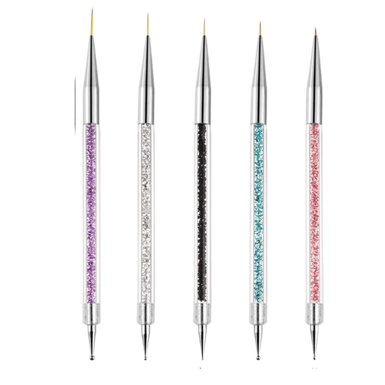 Pennelli Unghie 5 pezzi di penna for nail art, disegno, liner, pennelli, gel, pittura, accessori for manicure