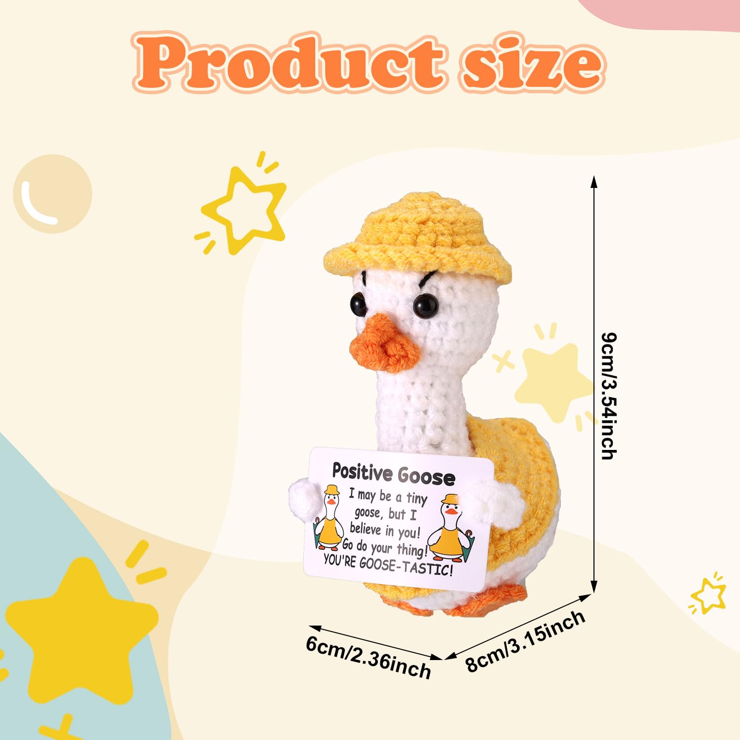 TOYMIS Positive Crochet Goose - Image 2