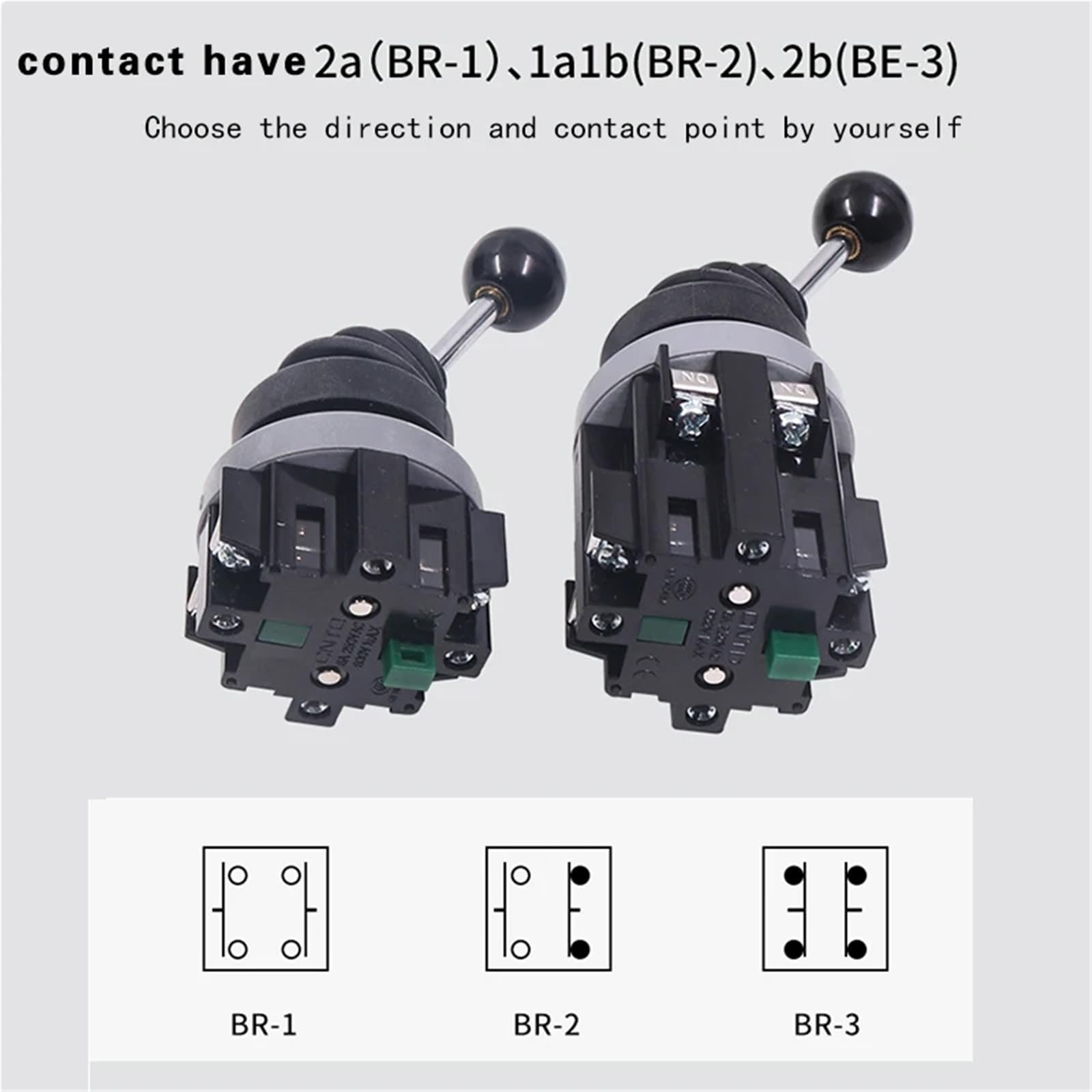 30-mm-Joystick-Schalter Momentaner Monolever-Kreuzschalter CMR-301-2 mit selbstrückstellender Federrückstellung und verriegelndem Wackelstab(CMR-302-1)