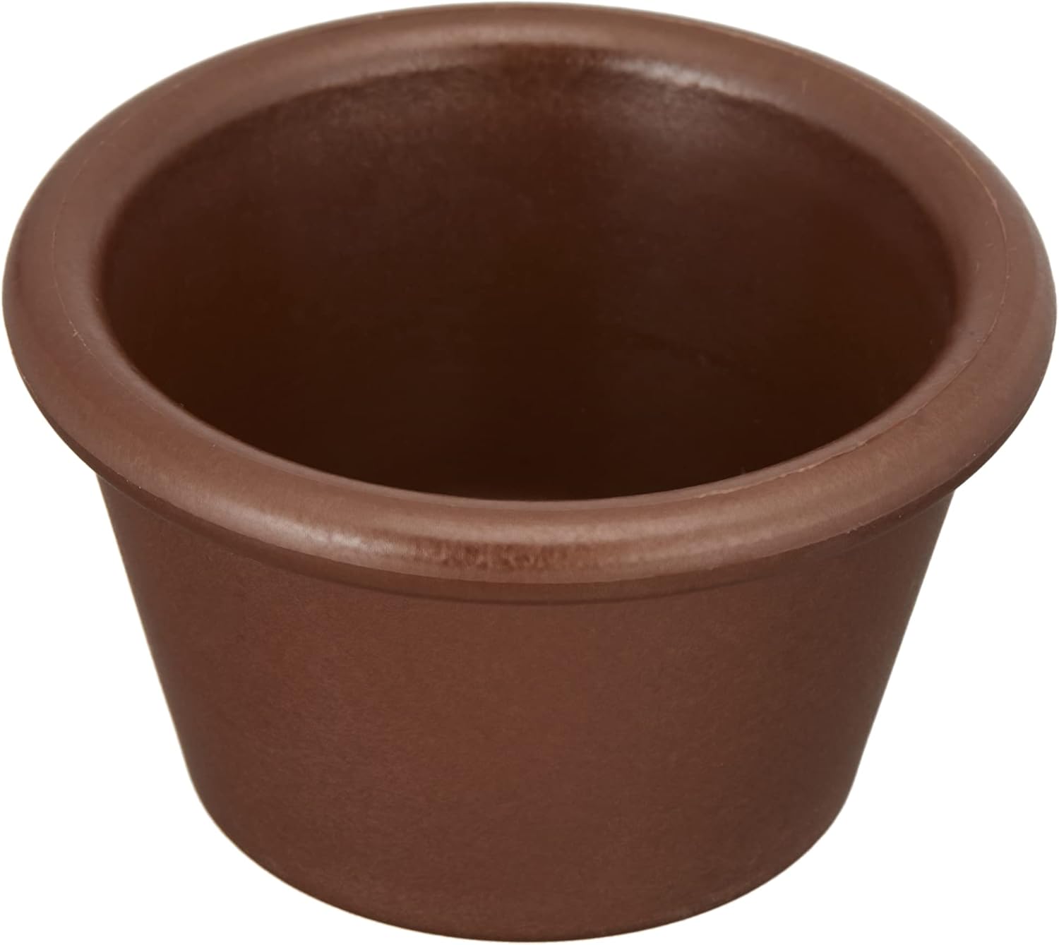 Unbreakable Heat Resistant Cocotte, Small Dish, Souffle, Brown, Diameter 2.4 x Height 1.2 inches (6 x 3 cm), Capacity 1.7 fl oz (50 cc), Pack of 20, Heat Resistant to 492°F (200°C), Microwave and Dishwasher Safe, Commercial Use, Cafe, Restaurant,