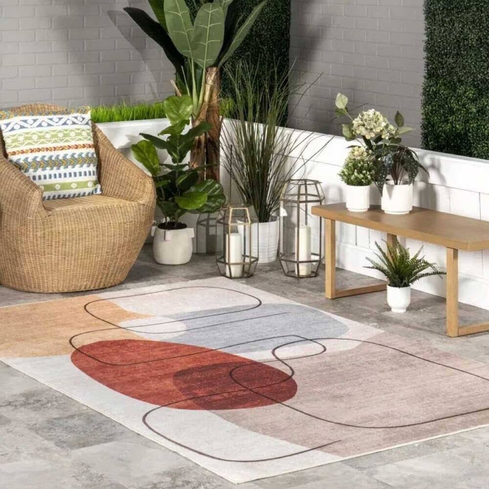 Tapis de Salon 130X190CM Déco Chambre Ado Graphismes Simples