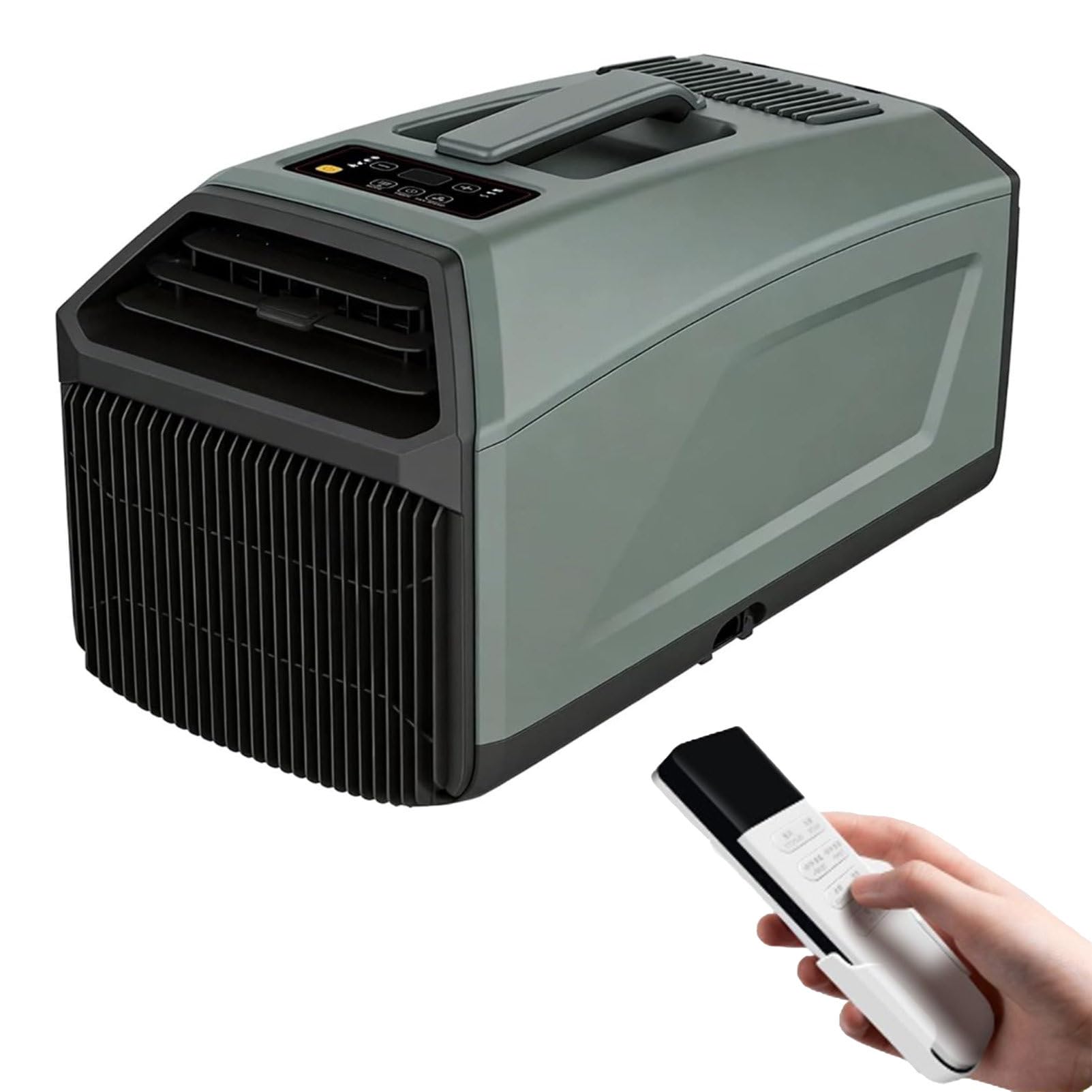 Pvxa 4500BTU Cooling Camping AC Unit, 400W Quiet Camping AC Unit, with Timer, Quiet Portable Air Conditioners for Tents, Truck, RV Outdoor and Home Use Green-1300W