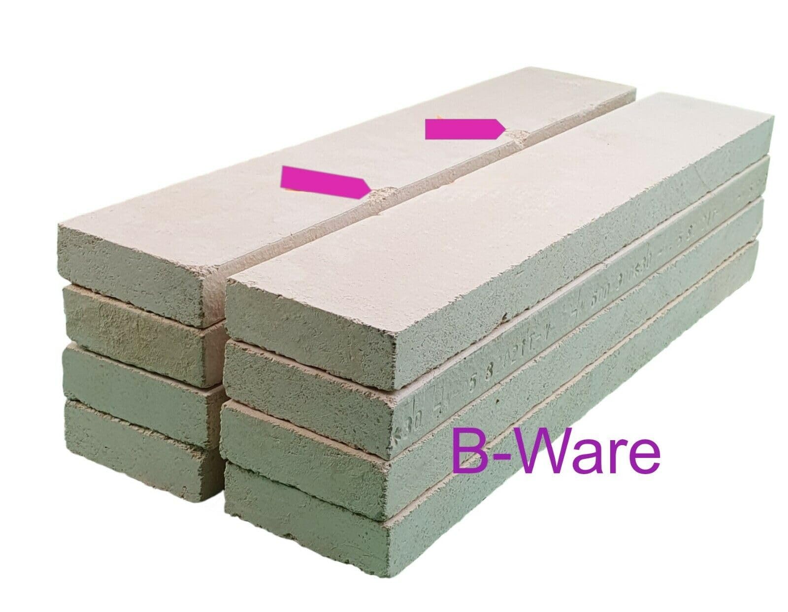 Bündel 2 Wahl Schamotte mit Abplatzern zur universellen Verwendung mit optimschem Makeln ähnl. Abb., All' unsere 2. Wahl-Schätze sind neu und komplett unbenutzt (2 Stück 50 x 30 x 3 cm)