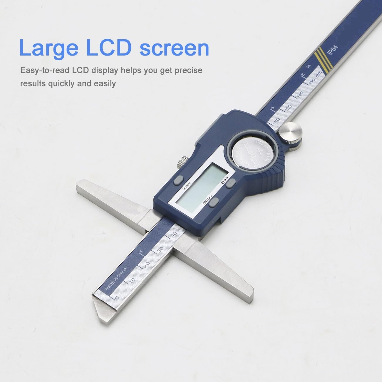 Calibrador Vernier Digital de profundidad acero inoxidable, 150/200/300mm, calibrador, micrómetro(0-300mm)