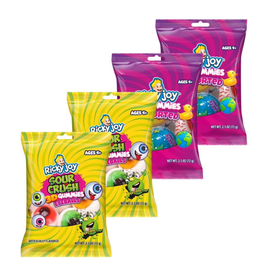 Ricky Joy 3D Gummies Pack de 12 Bolsas 2.5 OZ cada