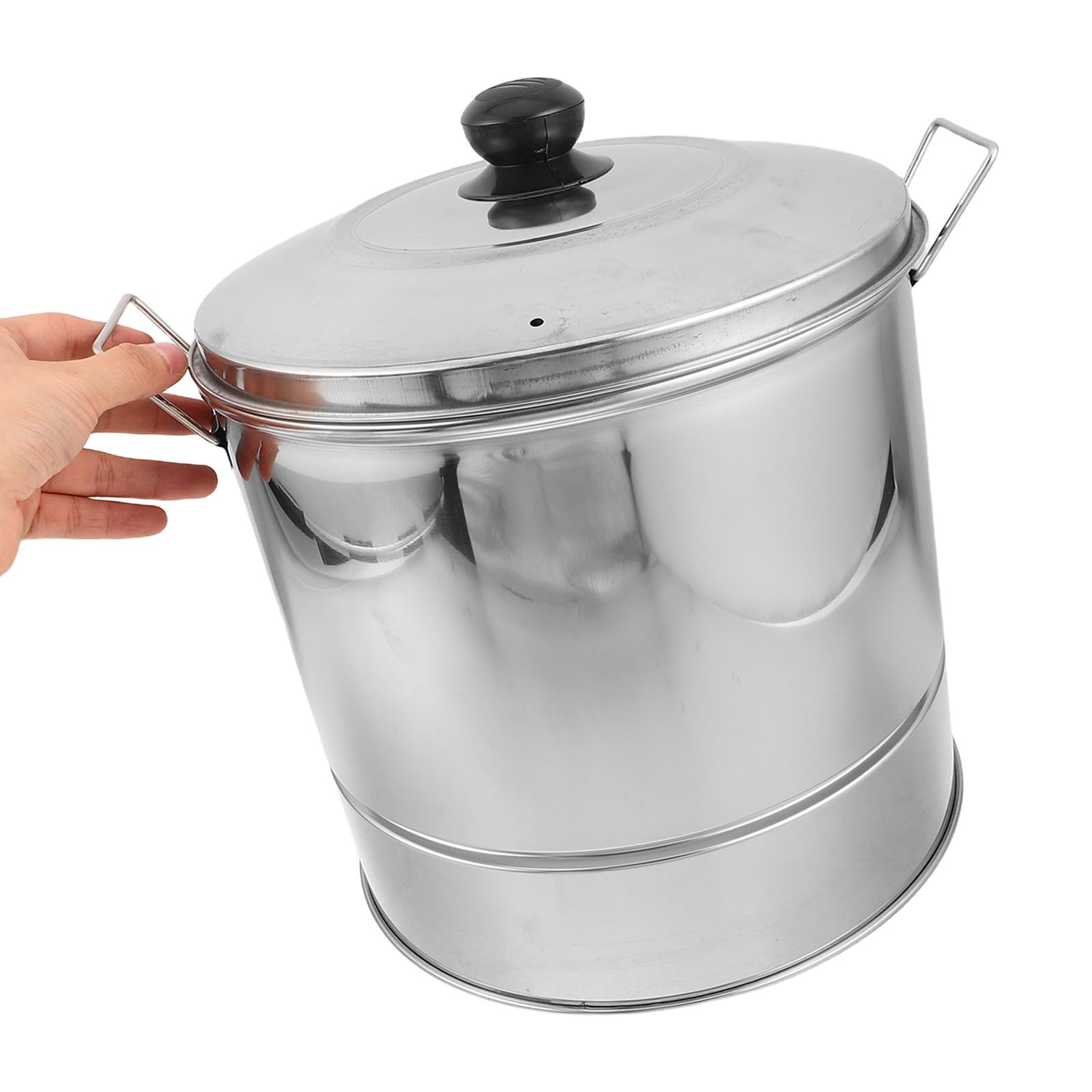 POPETPOP Vaporera de Acero Inoxidable Fácil de Limpiar para Cocinar al Vapor con Tapa y Diseño Apilable Adecuado para Uso Doméstico y Comercial