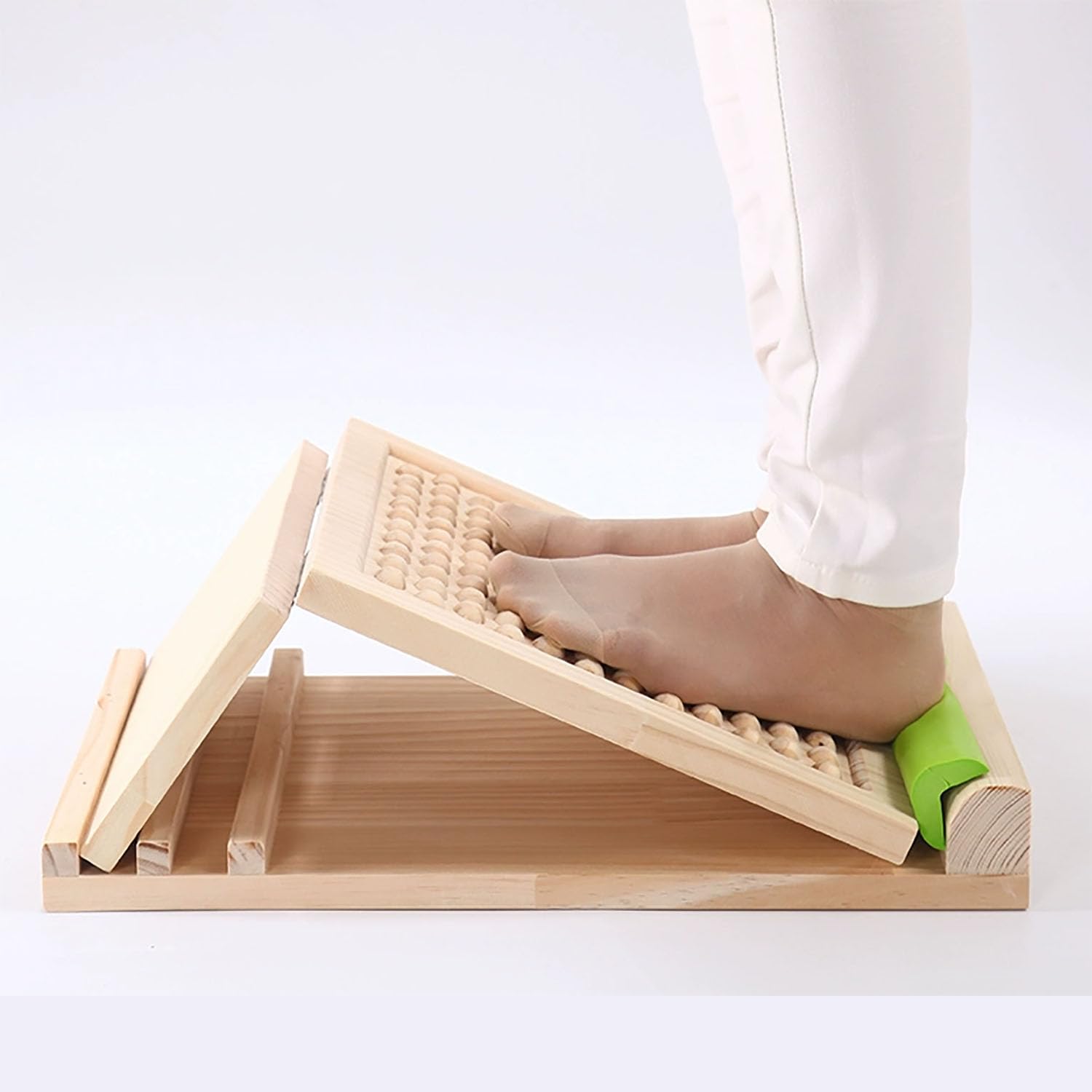 Schrägbrett Aus Holz - Verstellbarer Wadenstrecker Für Fitness