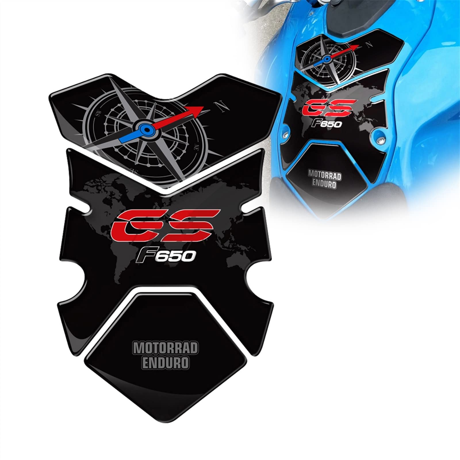 Protège réservoir pour F650GS 2008-2012 protection 3D résine