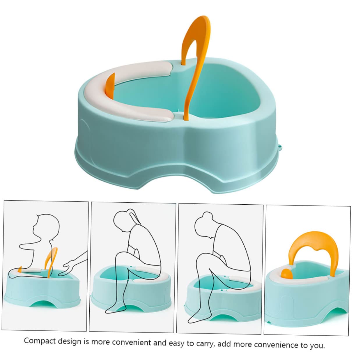 Vaguelly 1pieza Inodoro Infantil Compacto y Duradero Para Niño Niña Asiento Adaptador De Baño Portátil Diseño Atractivo y Práctico Para Uso Casa y Viajes