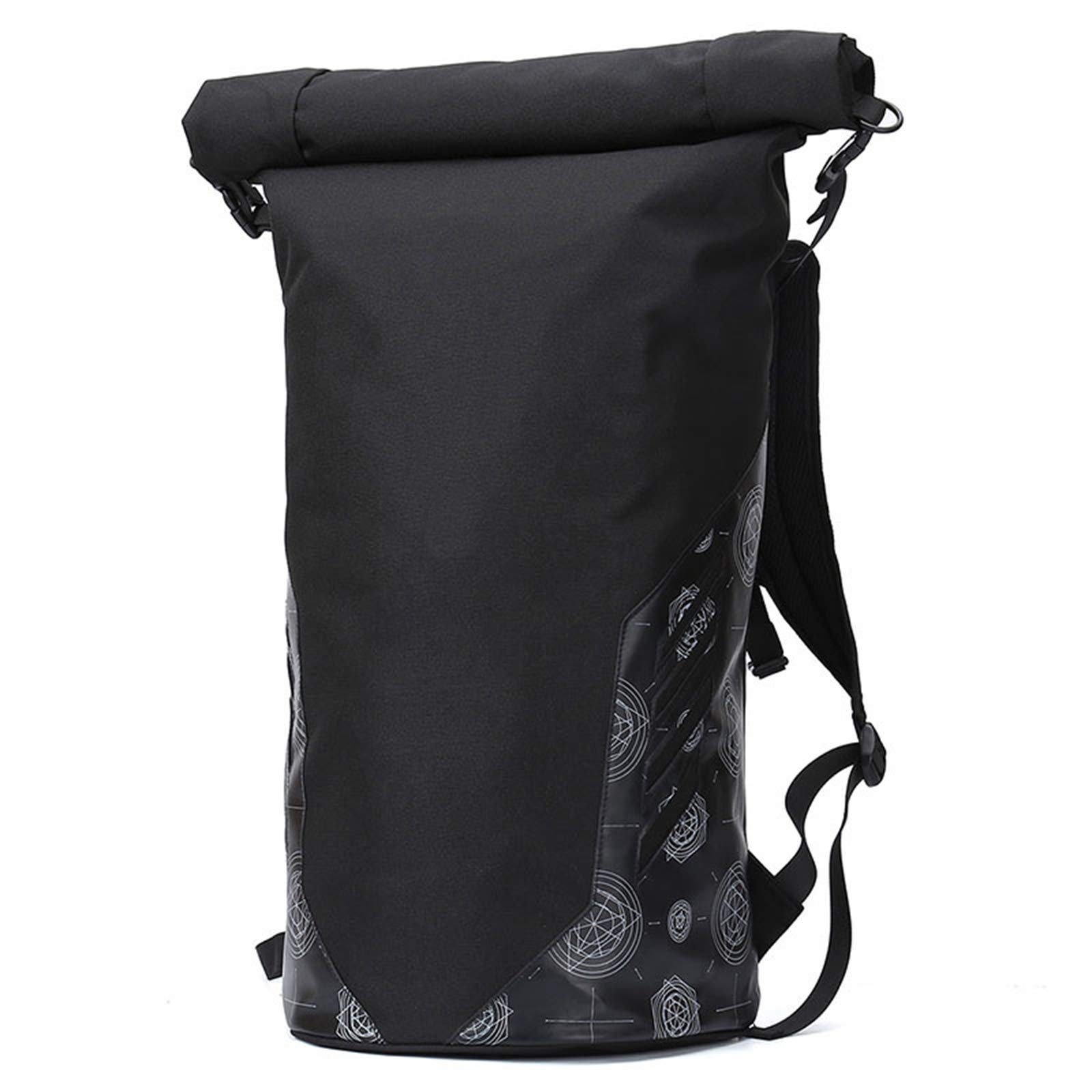 Sac à dos ordinateur 17,3 pouces extensible pour randonnée escalade camping sport noir adulte